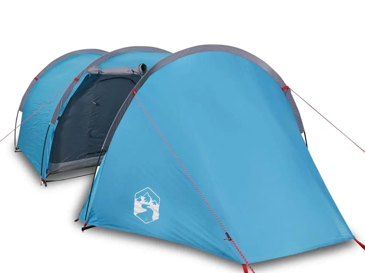 Billede 2 - 4-personers campingtelt vandafvisende blå