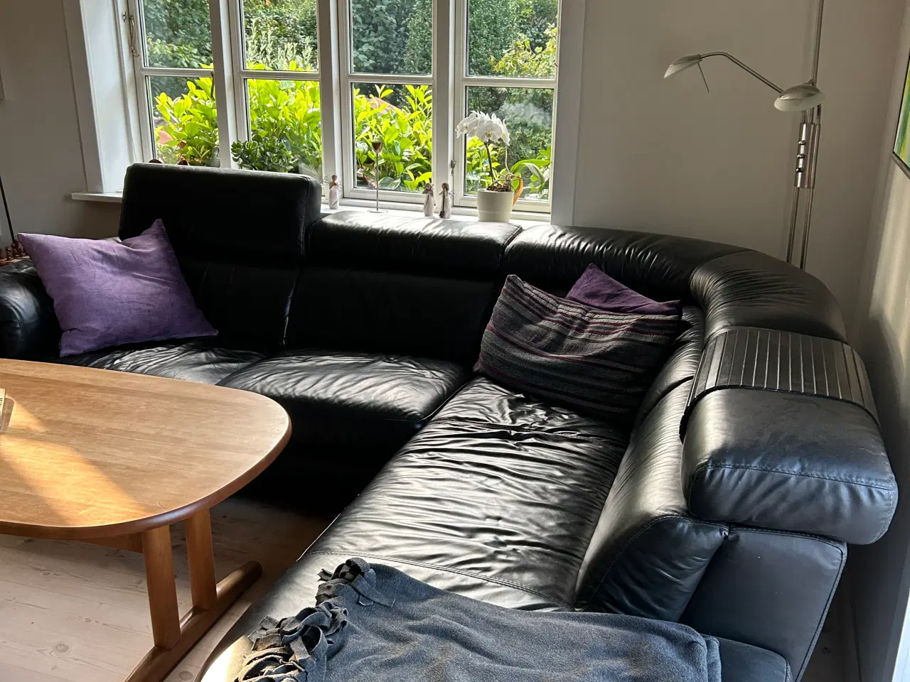 Billede 2 - Læderhjørnesofa