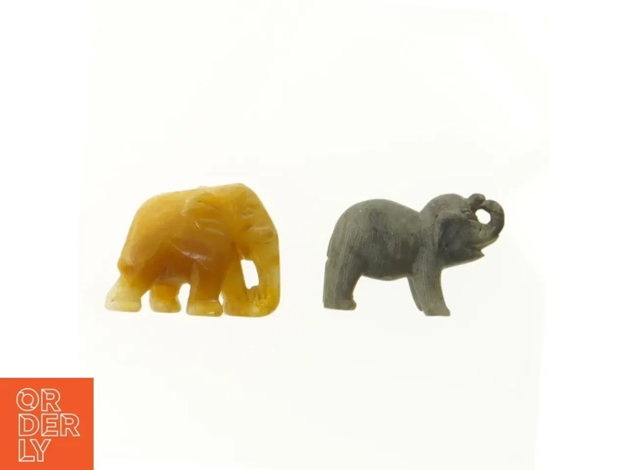 Billede 4 - Små elefanter i sten (str. 5 x 3 cm)