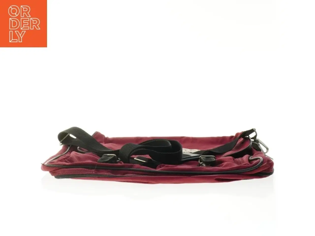 Billede 5 - Rød skuldertaske fra Laurent David (str. 44 x 40 cm)
