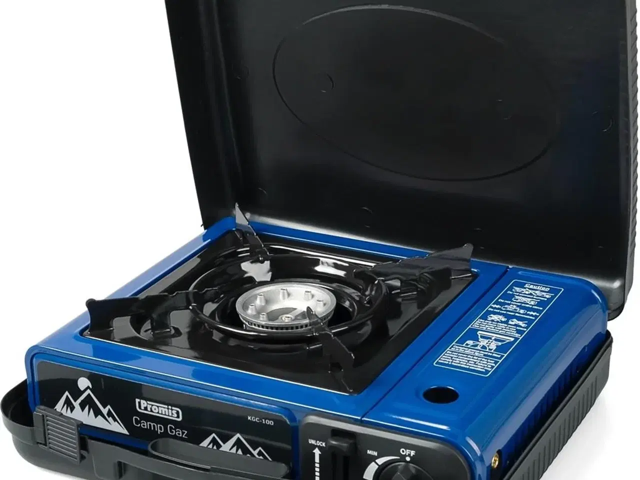 Billede 6 - PROMIS KGC-100 1-blus gas campingkomfur – bordmodel, blå