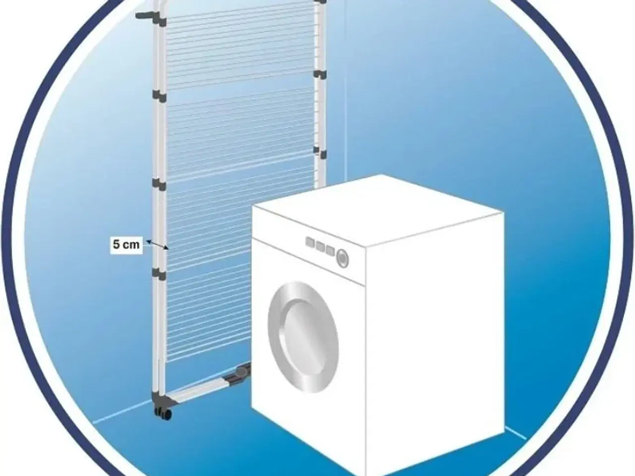 Billede 24 - Tørrestativ Vileda Mixer 4 – vertikalt, 40 m tørreplads