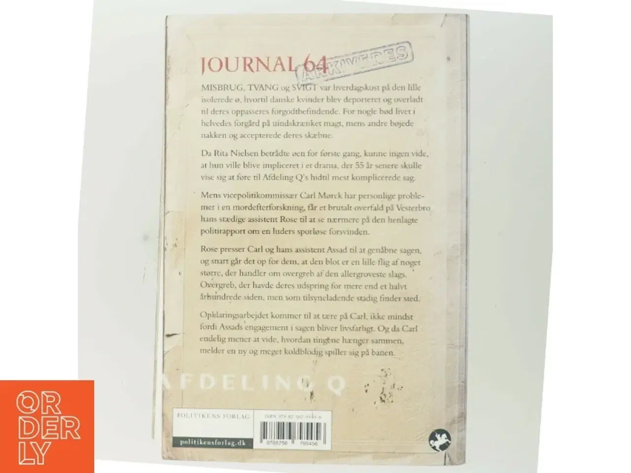 Billede 3 - Journal 64 : krimithriller af Jussi Adler-Olsen (Bog)