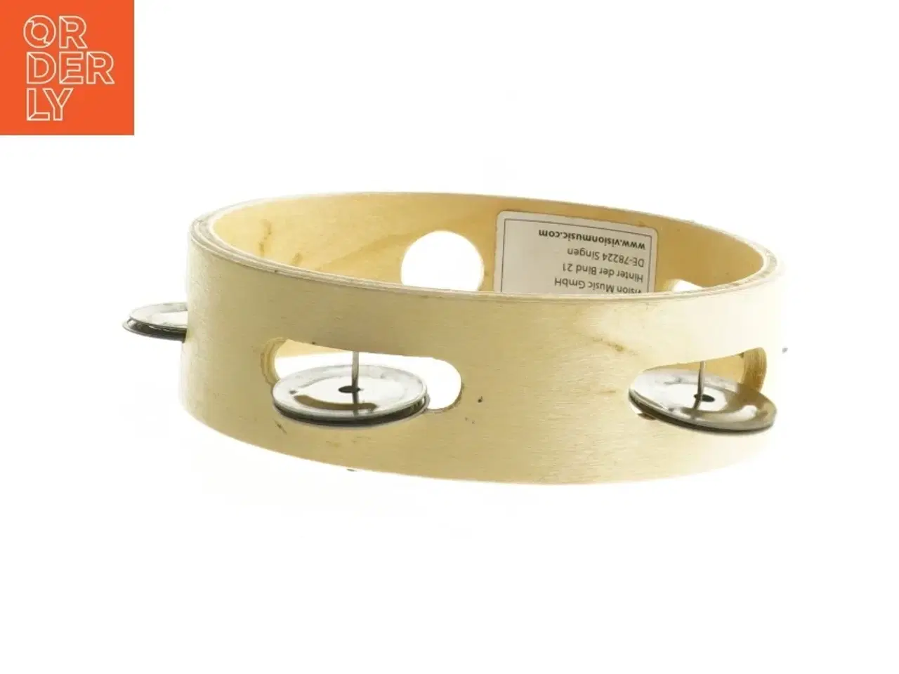 Billede 2 - Messing tamburin uden skind fra Vision Music (str. Ø. 15 cm)