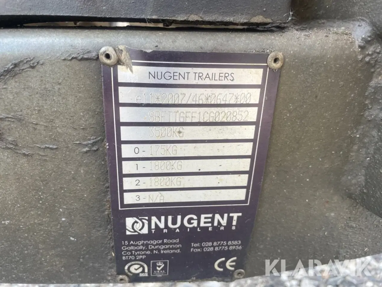 Billede 11 - Tip trailer Nugent TT 3500kg