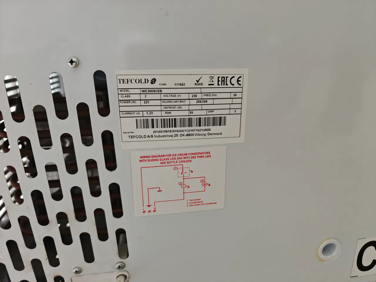 Billede 2 - Tefcold Displayfryser NIC 300SCEB