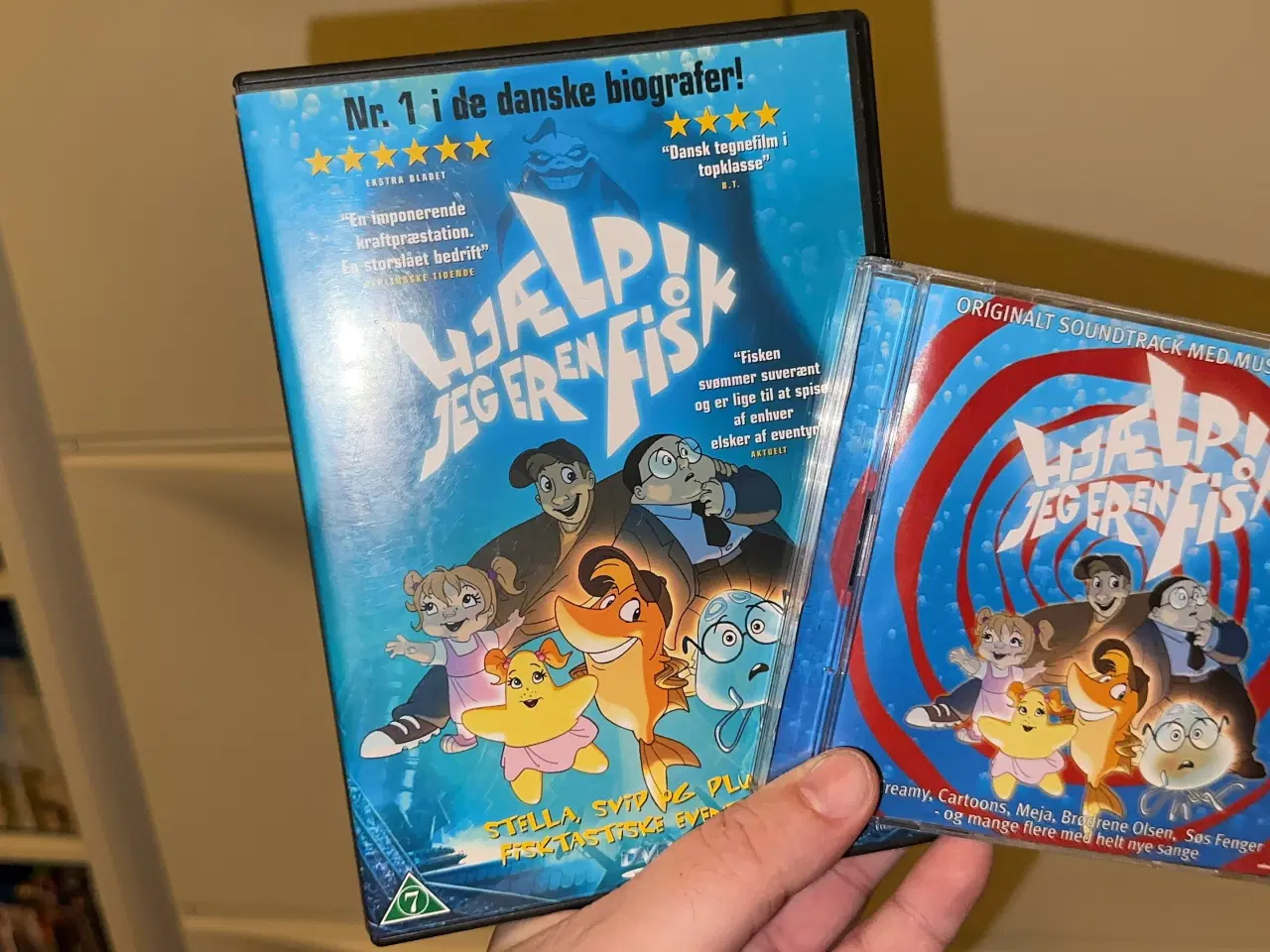 Billede 1 - Hjælp jeg er en fisk dvd + cd