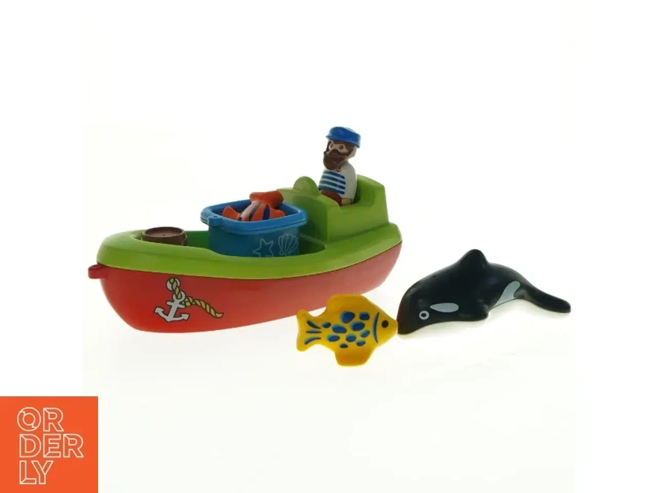 Billede 1 - Playmobil 1-2-3 fiskekutter, sæt: 70183 (str. 21 x 9 cm)