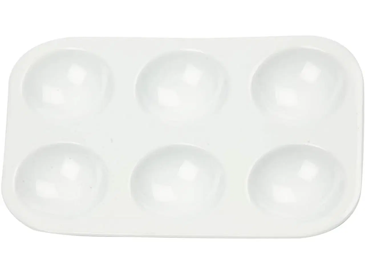 Billede 1 - Rektangulær Malepalette med 6 Rum - 10 stk.