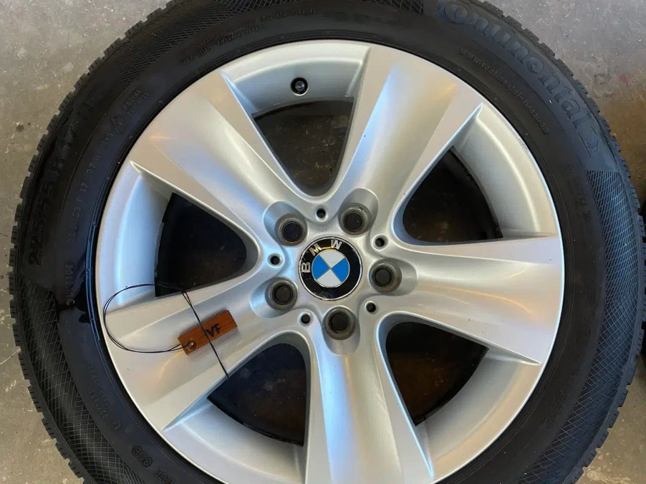 Billede 12 - 17" original BMW Serie 5 alufælge +vinterdæk Conti