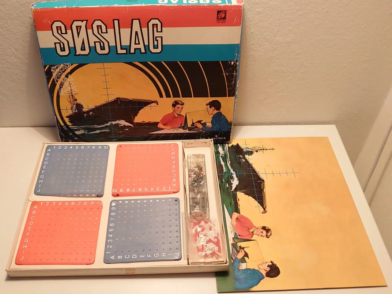 Billede 1 - Retro spillet "Søslag" fra ca. år 1960