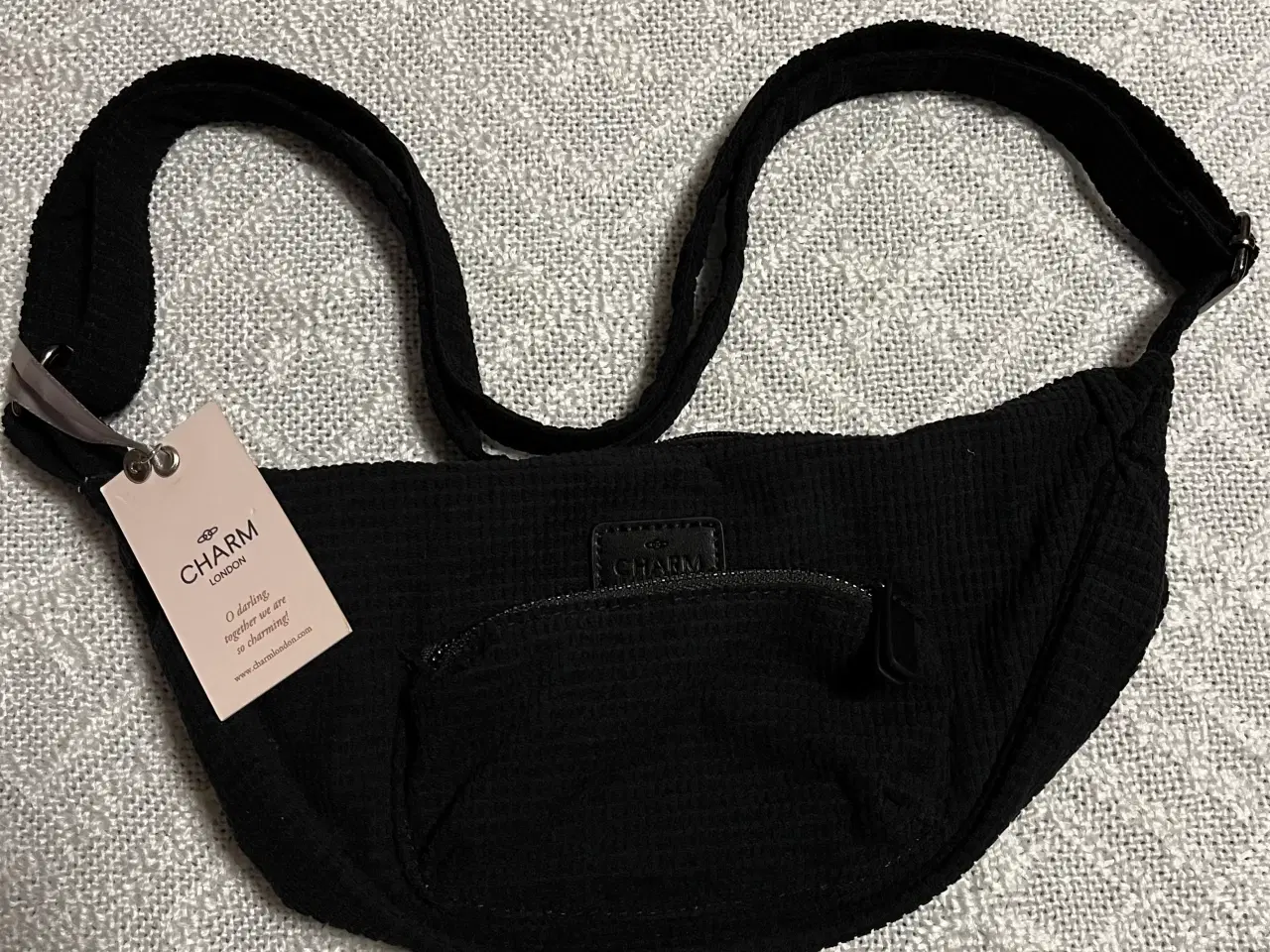 Billede 2 - Sort stof bumbag