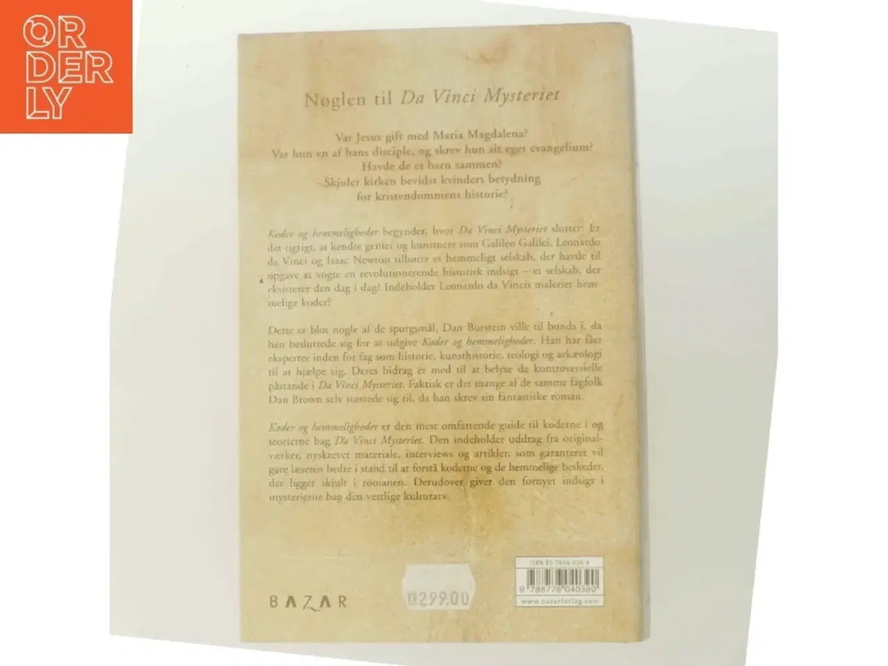 Billede 3 - Koder og hemmeligheder : sandhederne bag Da Vinci mysteriet af Dan Burstein (Bog)
