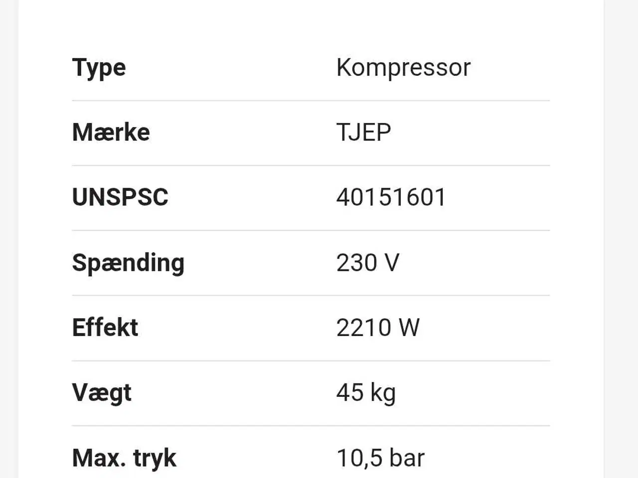 Billede 7 - Luftkompressor Tjep 20-30-2