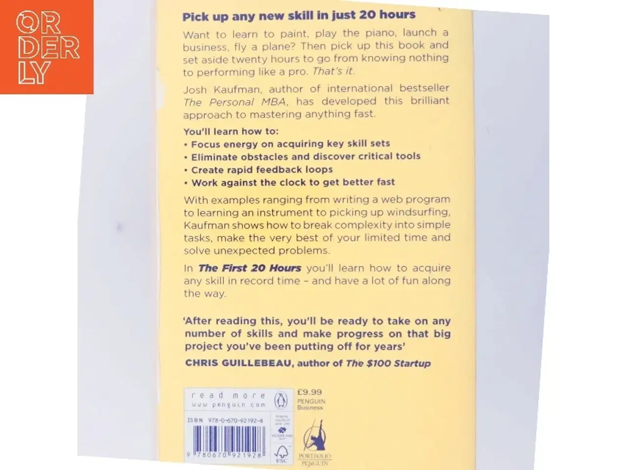 Billede 3 - The First 20 Hours af Josh Kaufman (Bog)