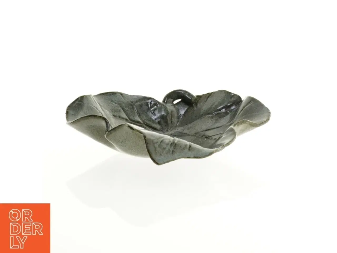 Billede 3 - Keramik fad i blad form (str. 23 x 20 cm)