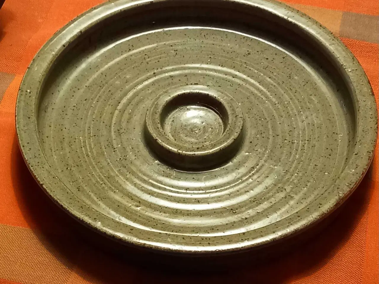 Billede 1 - Stentøj lysestage fad