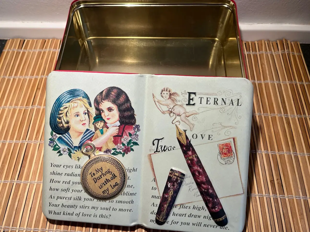 Billede 1 - Vintage "Eternal Love" Samlerdåse i bogform