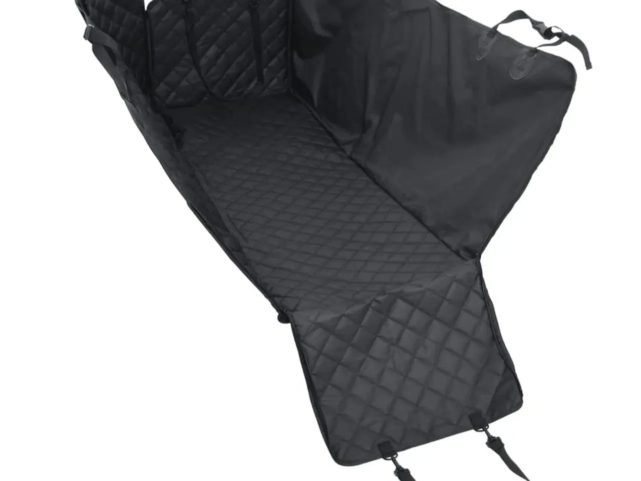 Billede 4 - Hundetæppe til bil 137x46x50 cm sort