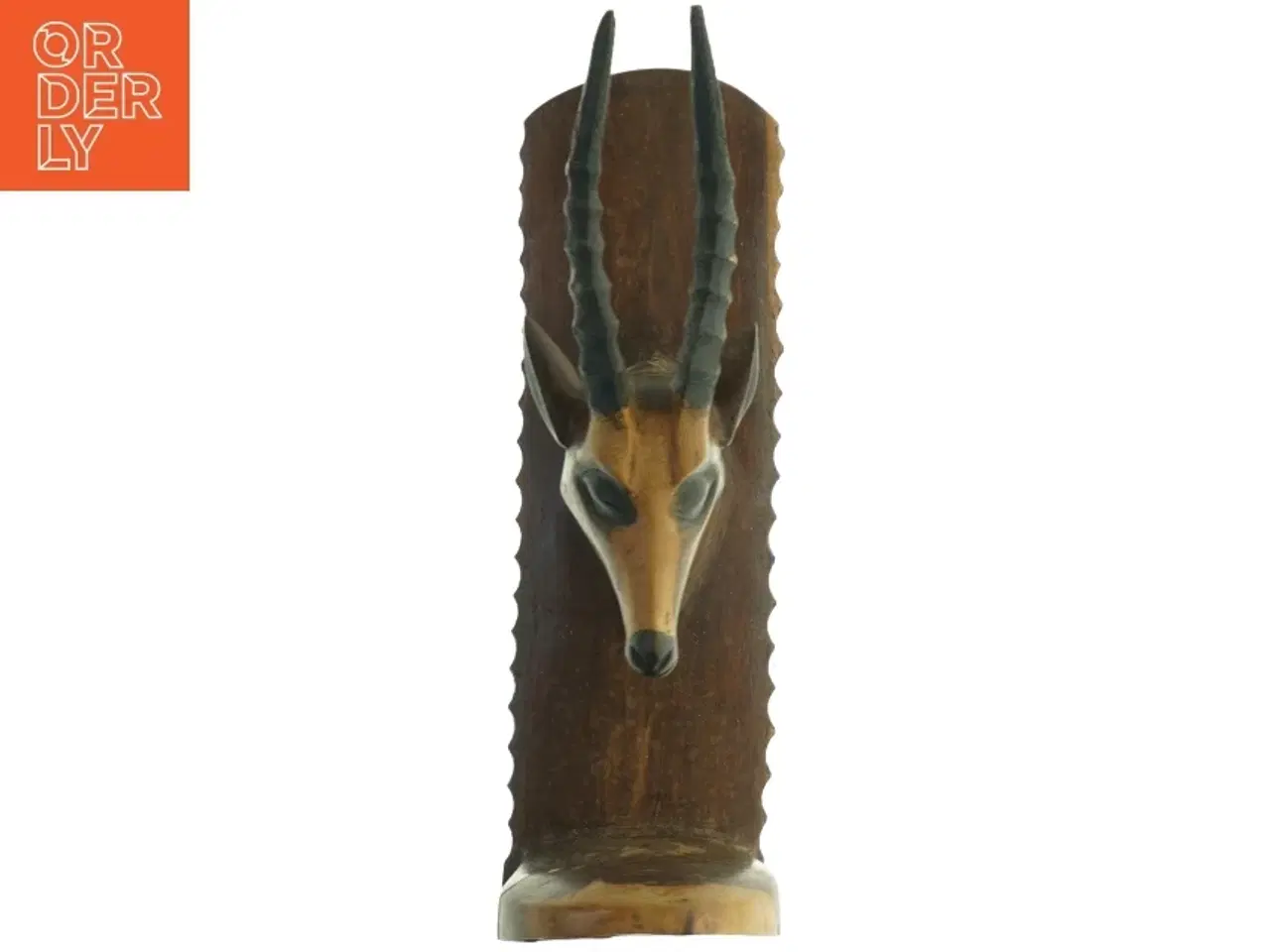 Billede 4 - Træantilope / bogstøtte (str. 31. x 10 cm)