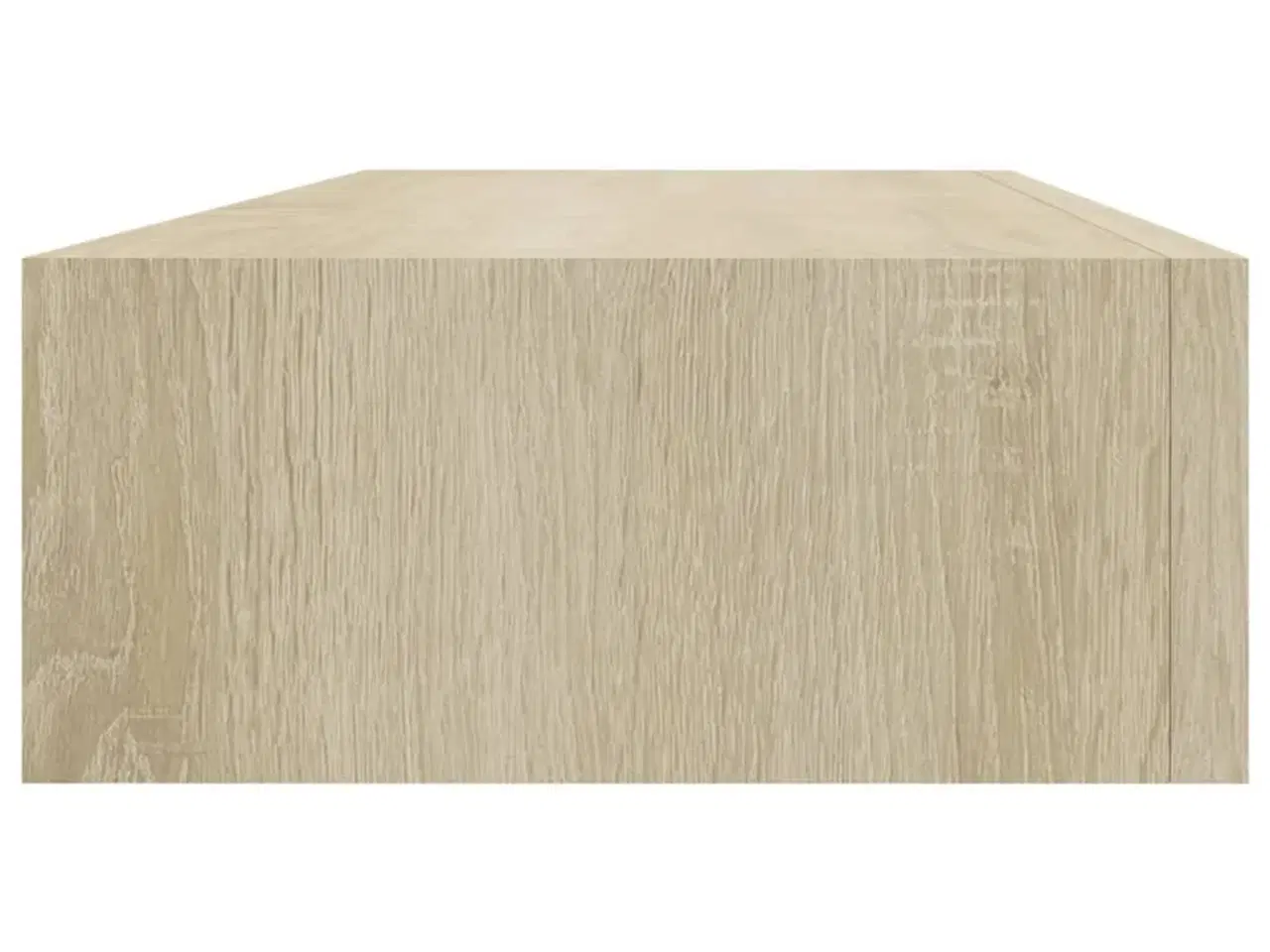 Billede 5 - Væghylde med skuffe 60x23,5x10 cm MDF egetræsfarvet