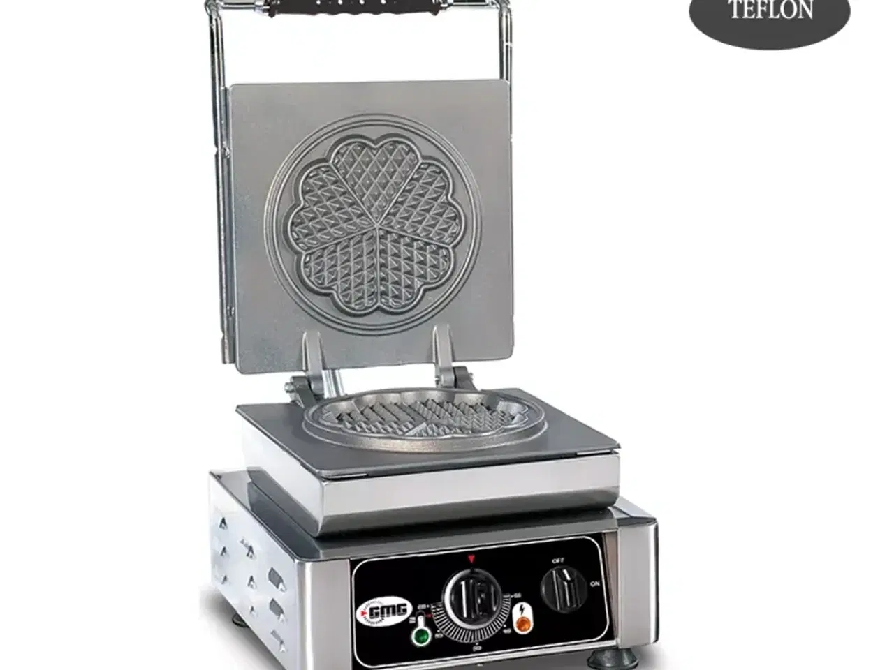 Billede 1 - Industri Vaffeljern – Rund Ø 17 cm – 2,2 kW – 230V