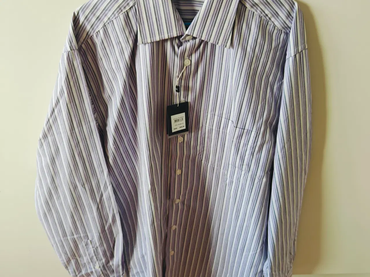 Billede 1 - Purple stribet skjorte fra Morgan str. L ny.