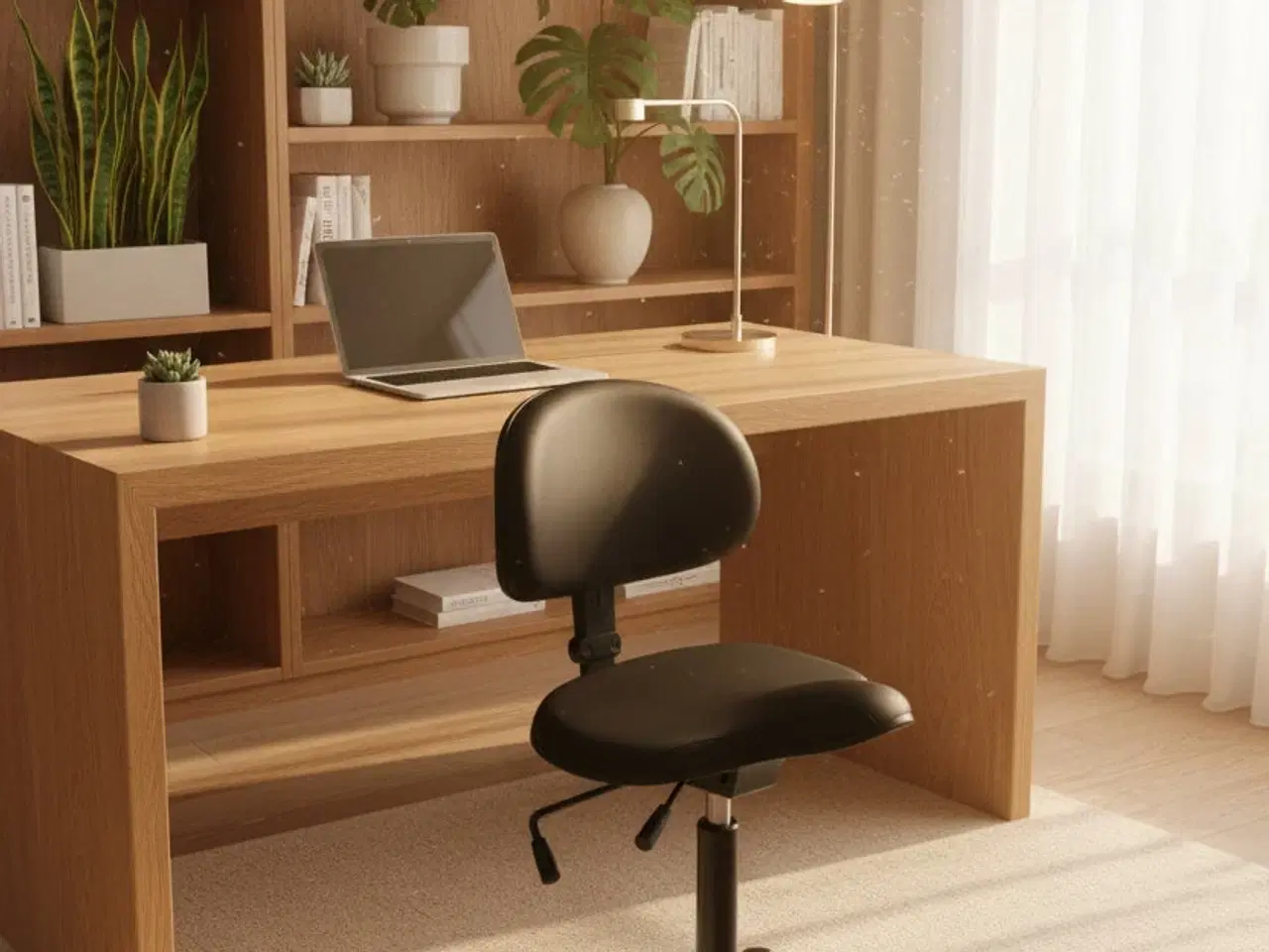 Billede 2 - RH Support 4501 Kontorstol – Sort/Krom Stel