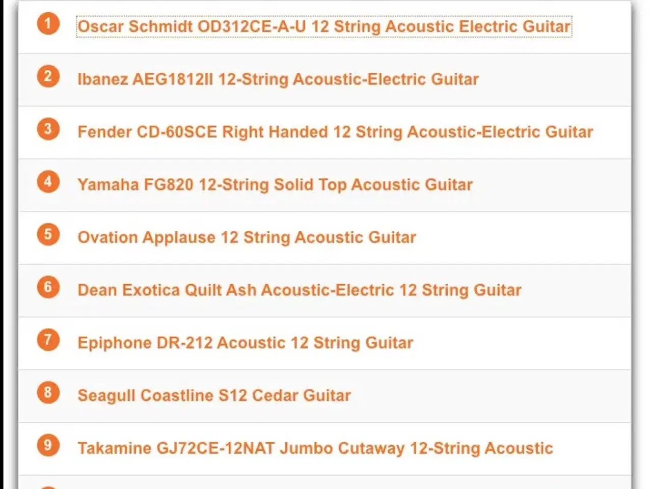 Billede 5 - 12-strenget Akustisk/Elektrisk Guitar