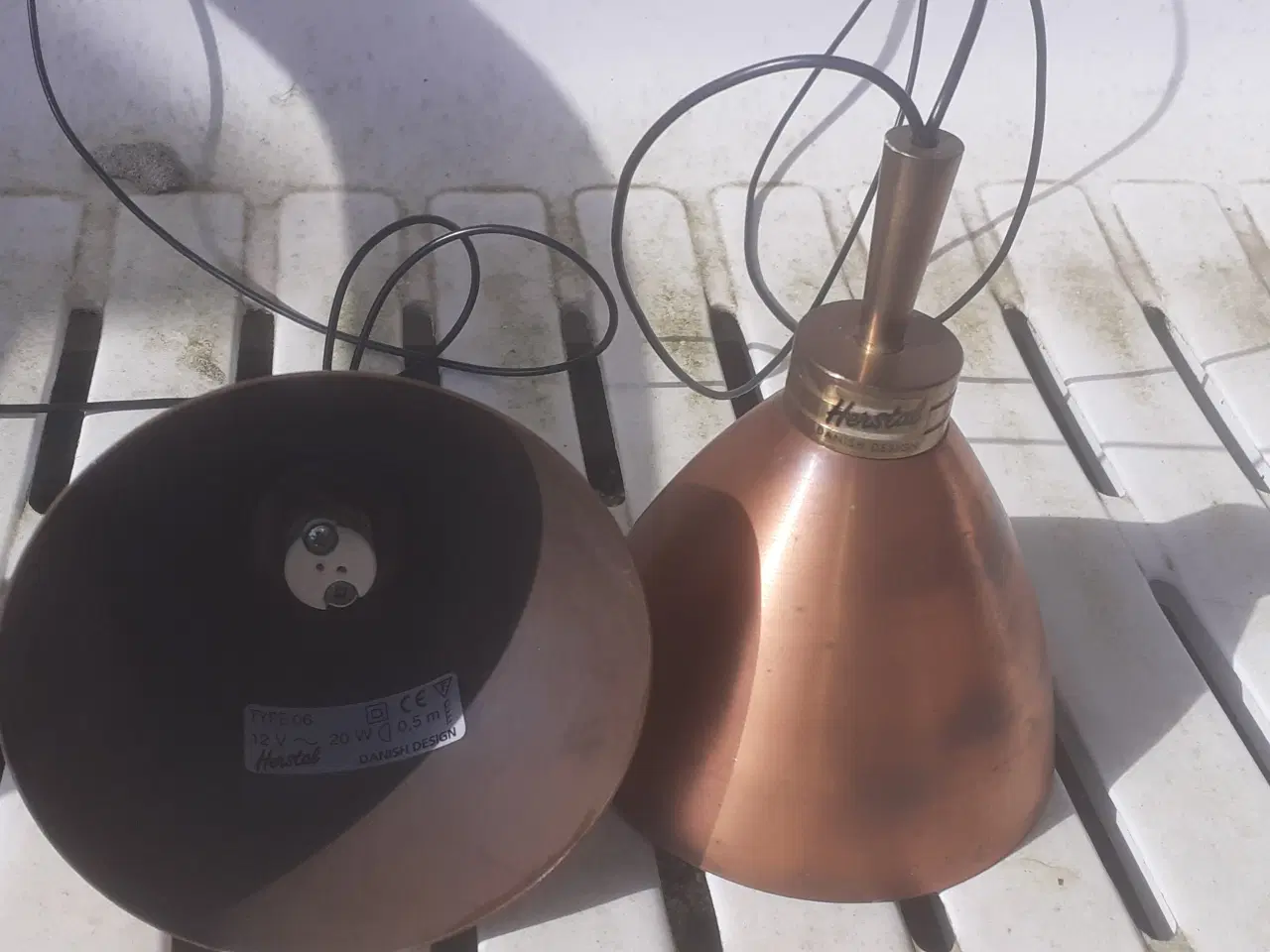 Billede 1 - Herstal, Kobber pendler, Halogen 12Volt - max 20 w
