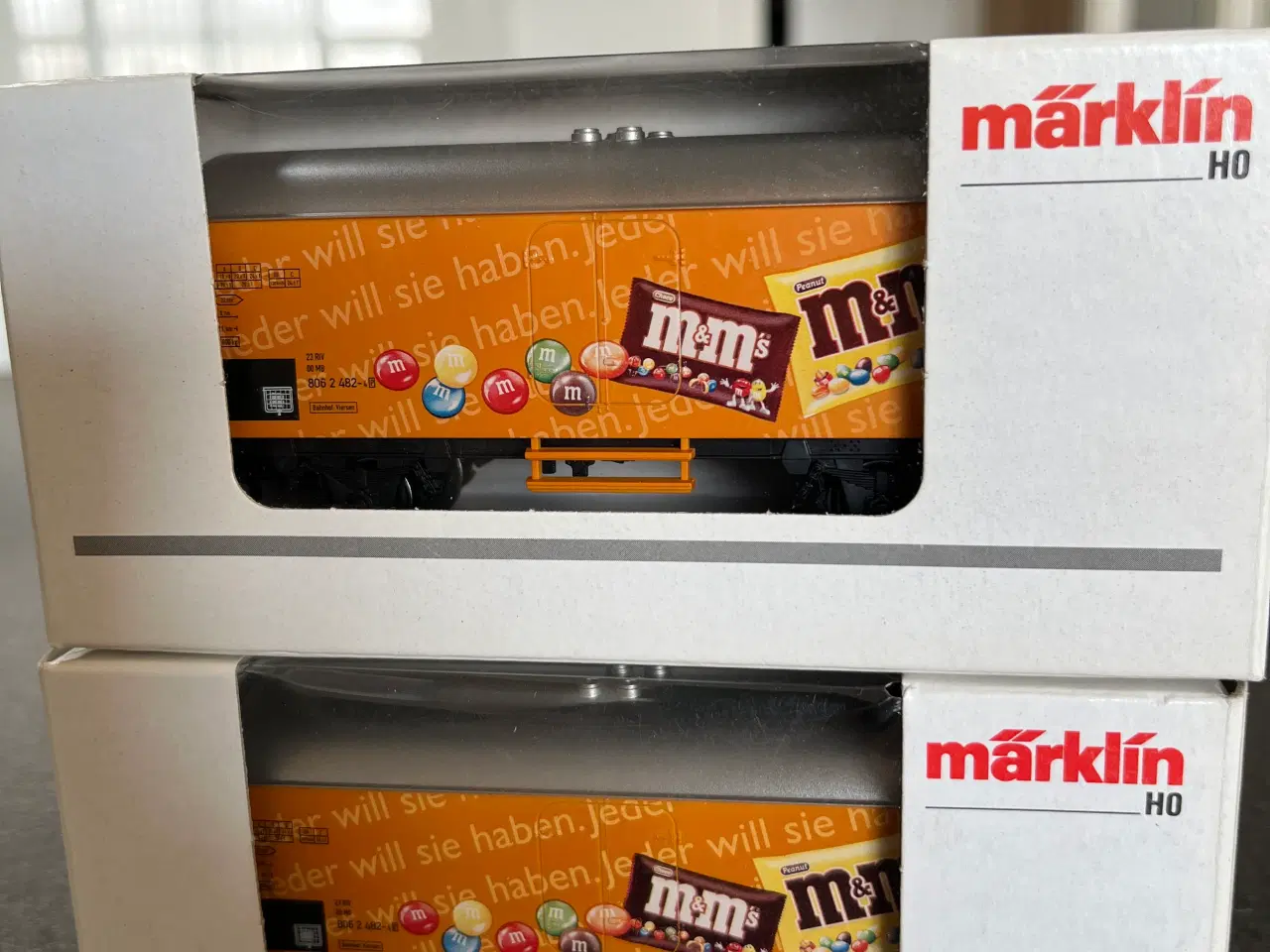 Billede 2 - Märklin, 2 stk reklamevogne “M&M”