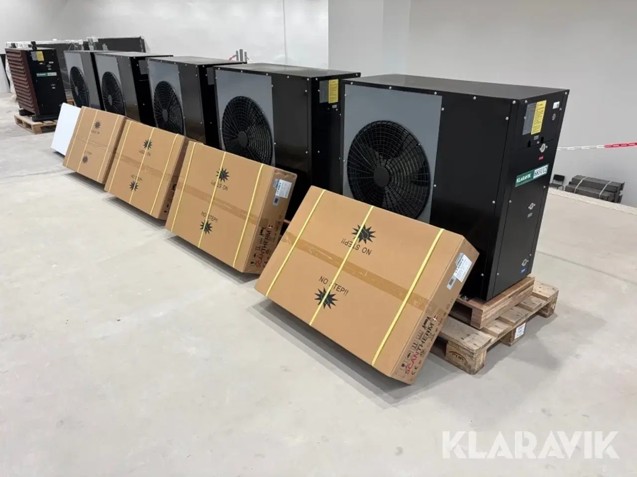 Billede 3 - Varmepumpe Scantherm Blokhus 7 kW R410A Monoblock 5 styk Nye/ubrugte med Fancoil (radiator)