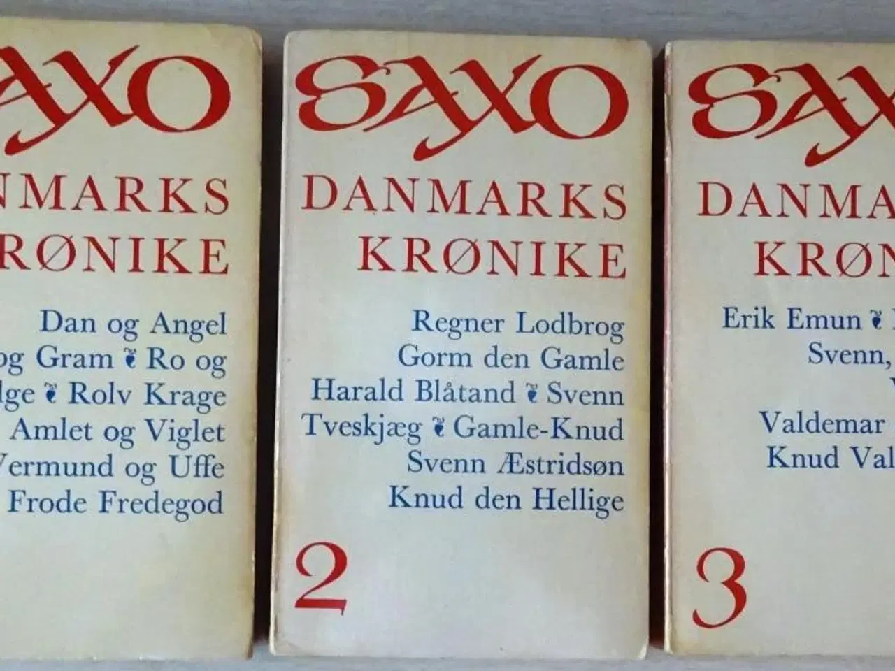 Billede 1 - SAXO. Danmarks krønike.