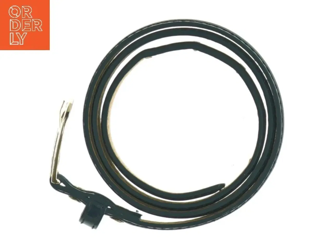 Billede 2 - Læderbælte (str. Længde. 87 cm. brede. 1 cm)