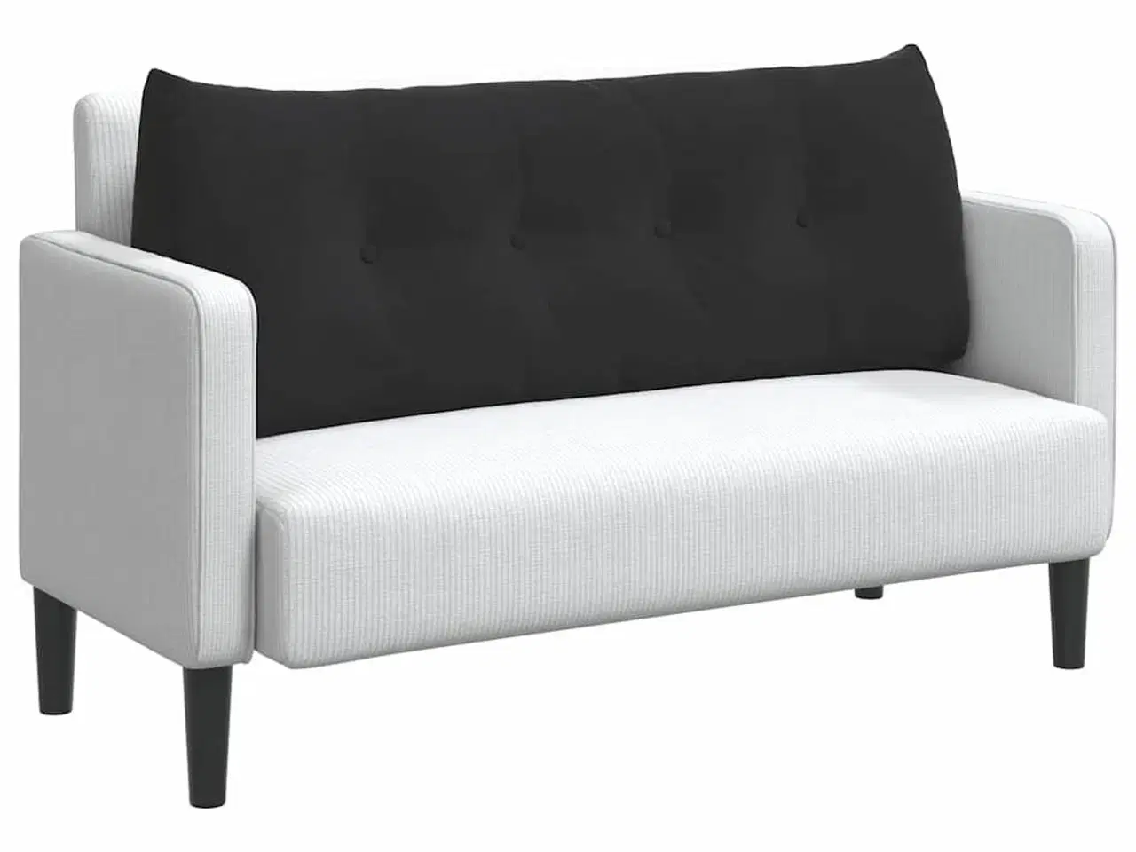 Billede 3 - Rygpude Sort 120 x 24 x 50 cm Fløjl