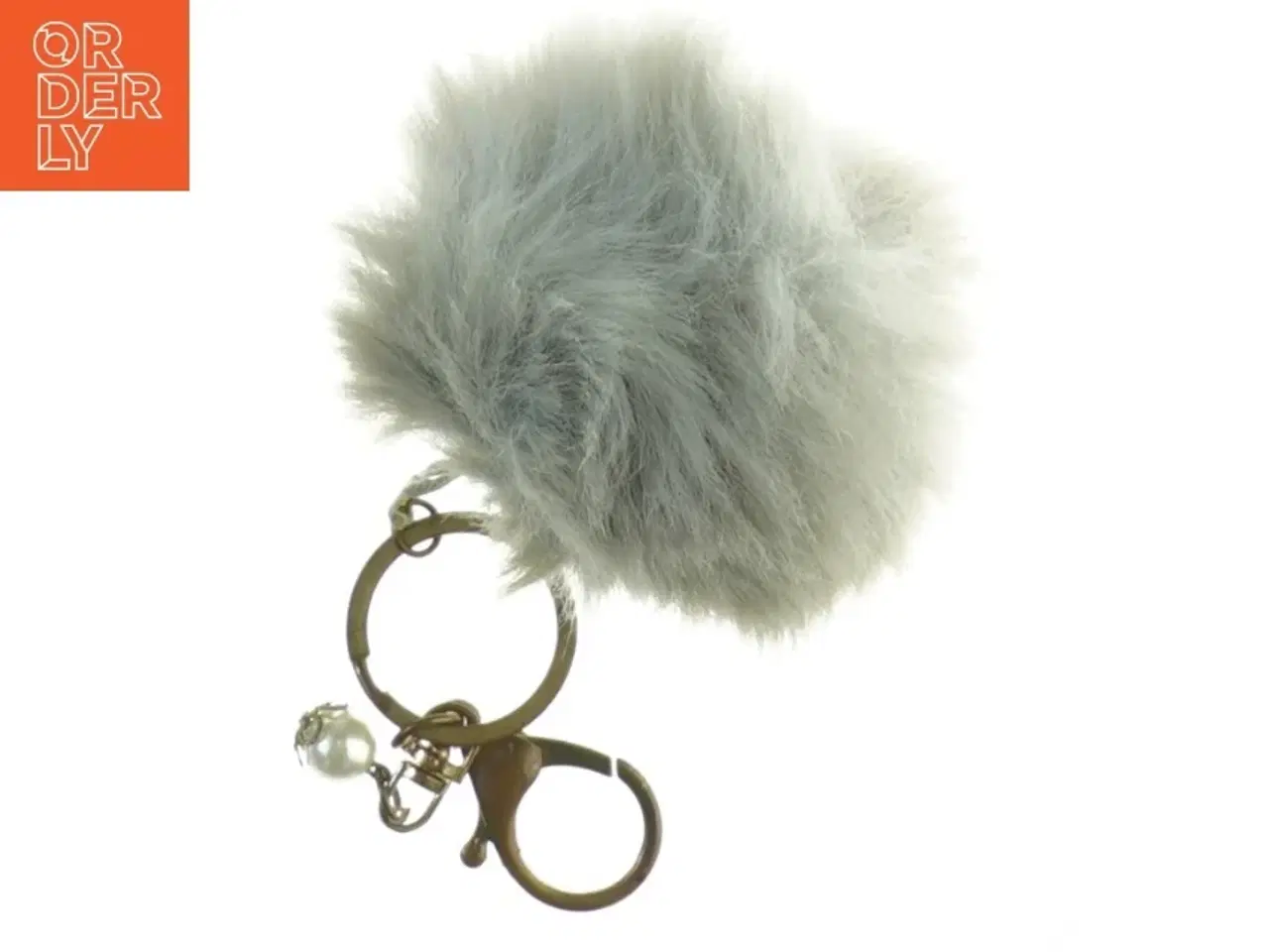 Billede 4 - Pels pompon nøglering (str. 6 cm)