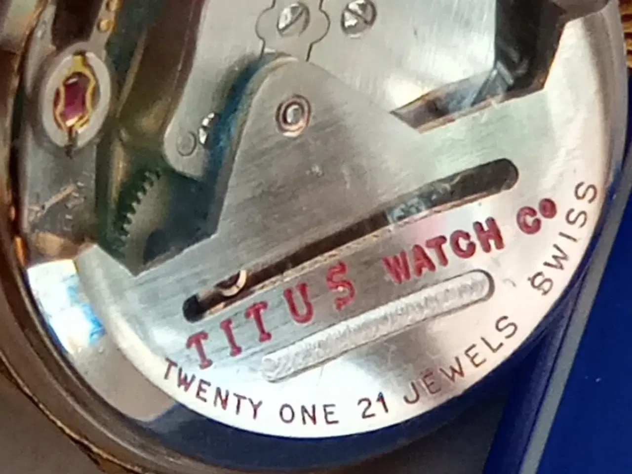 Billede 6 - Schweizisk Titus automatisk ur med kæde af 18 kara