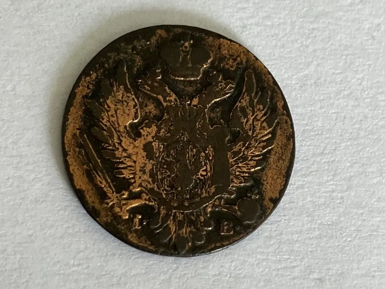 Billede 2 - 1 Grosz 1822 Poland - Cleaned - Low mintage