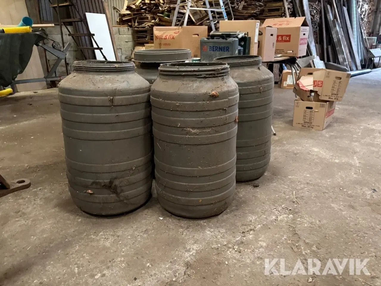 Billede 4 - Fodertønder Pit Plastics - 4 styk