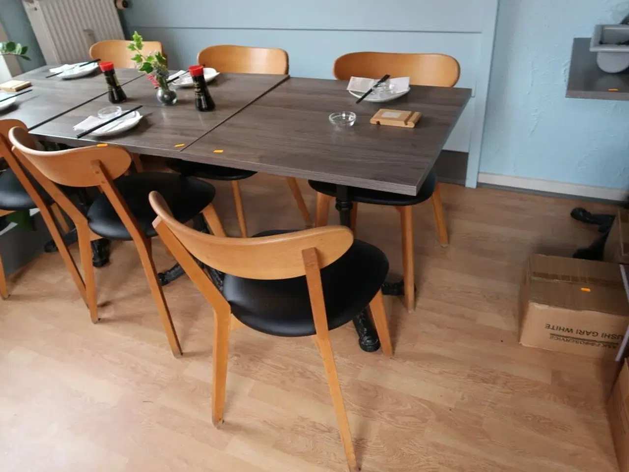 Billede 2 - 3 stk. borde med 6 stk. stole