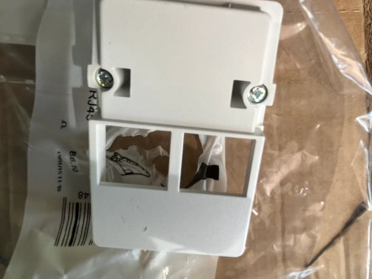 Billede 1 -  20 stk Lk fuga 2xrj45 hvide