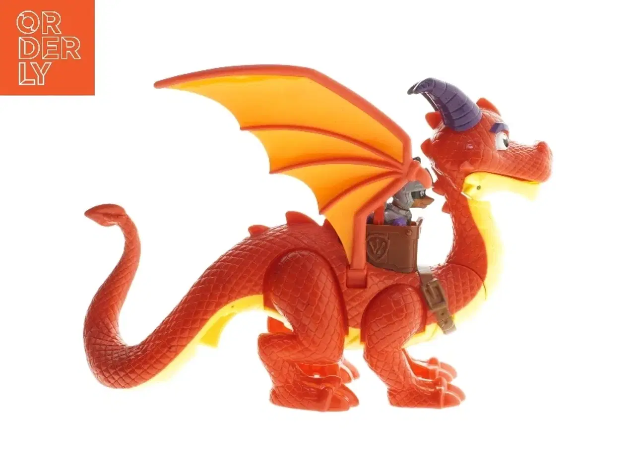 Billede 2 - Legetøjsdrage med ridderfigur fra Paw Patrol (str. 35 cm)