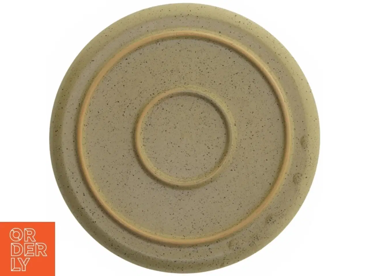 Billede 3 - Rund beige tallerken (str. Ø 26 cm)