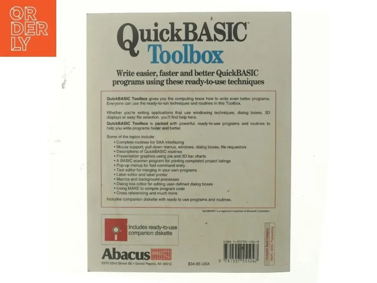 Billede 3 - QuickBASIC Toolbox af Stefan Dittrich (Bog)