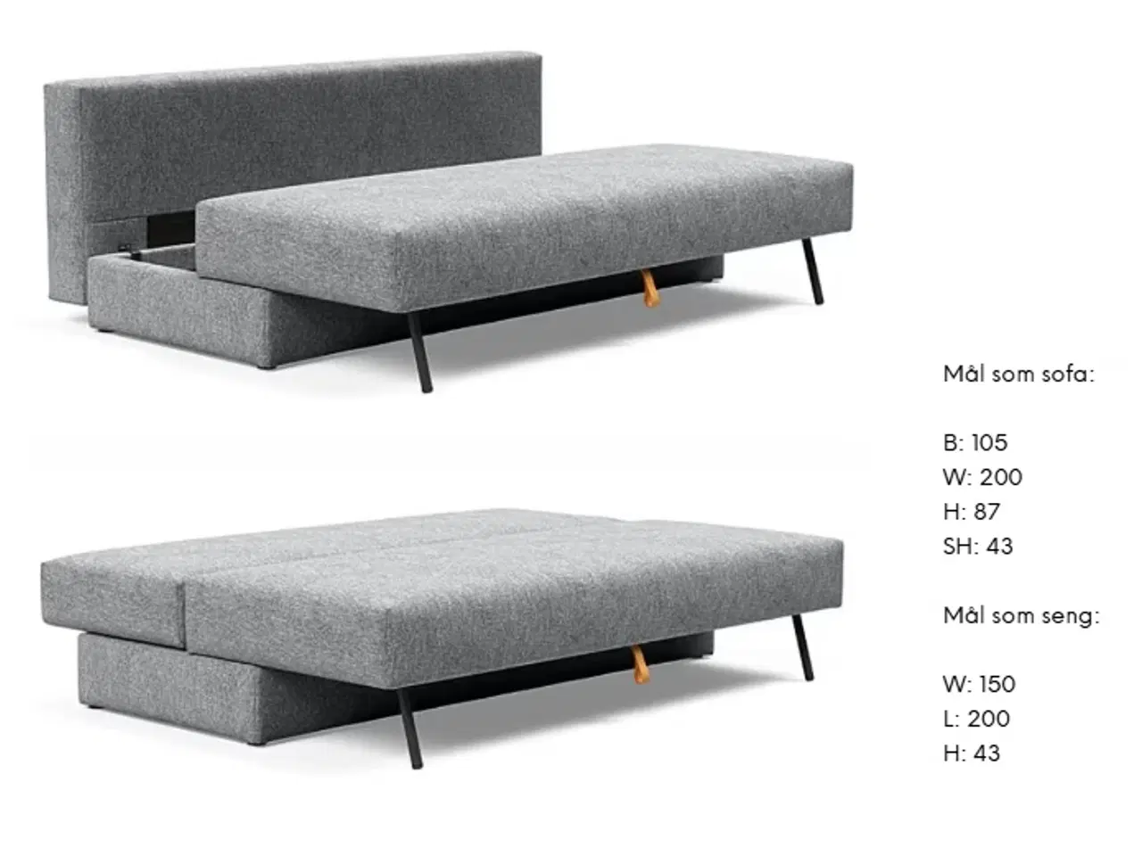 Billede 6 - Sovesofa - Osvald de Luxe – (150×200 cm)    