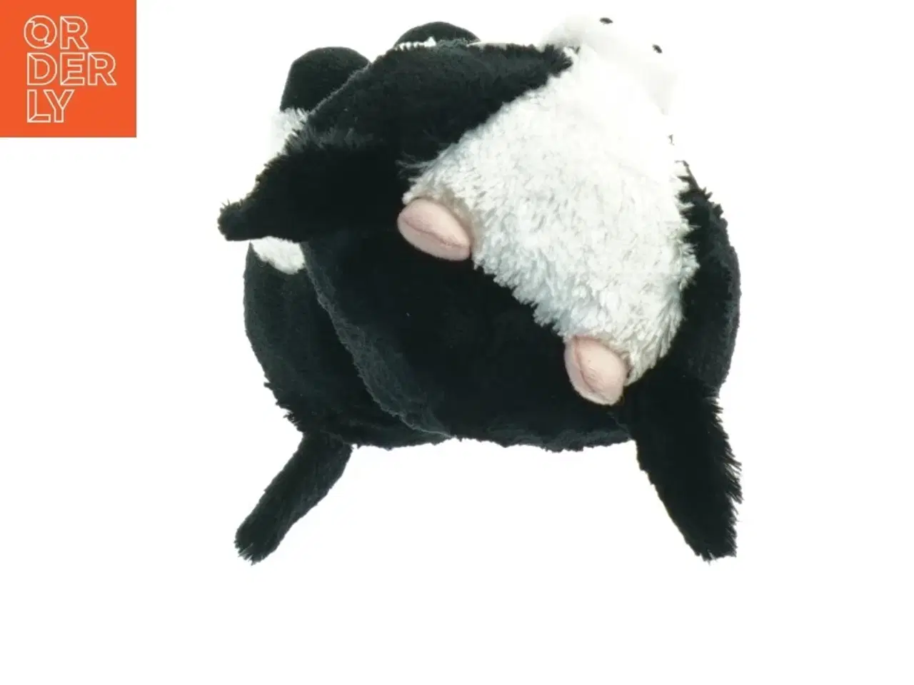 Billede 4 - Sort og hvid tøjdyr ko (str. 15 x 9 cm)