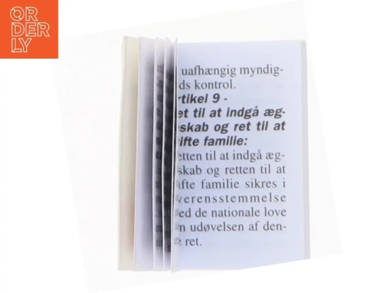 Billede 4 - Miniaturebog med EU&#39;s fundamentale rettigheder (str. 3 x 2,5 cm)