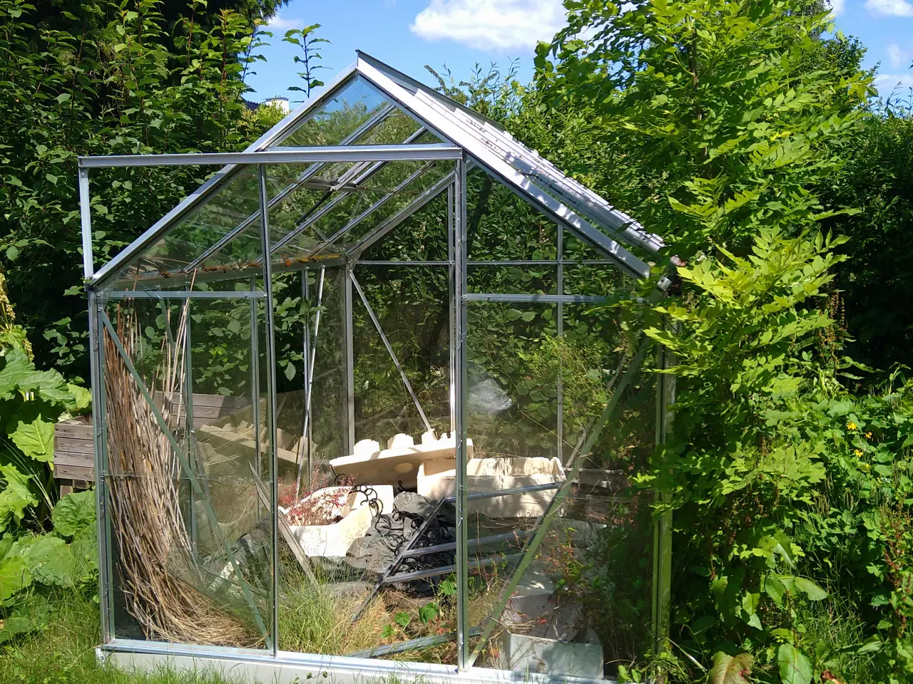 Billede 2 - Drivhus 4,8 m2 aluminium og glas