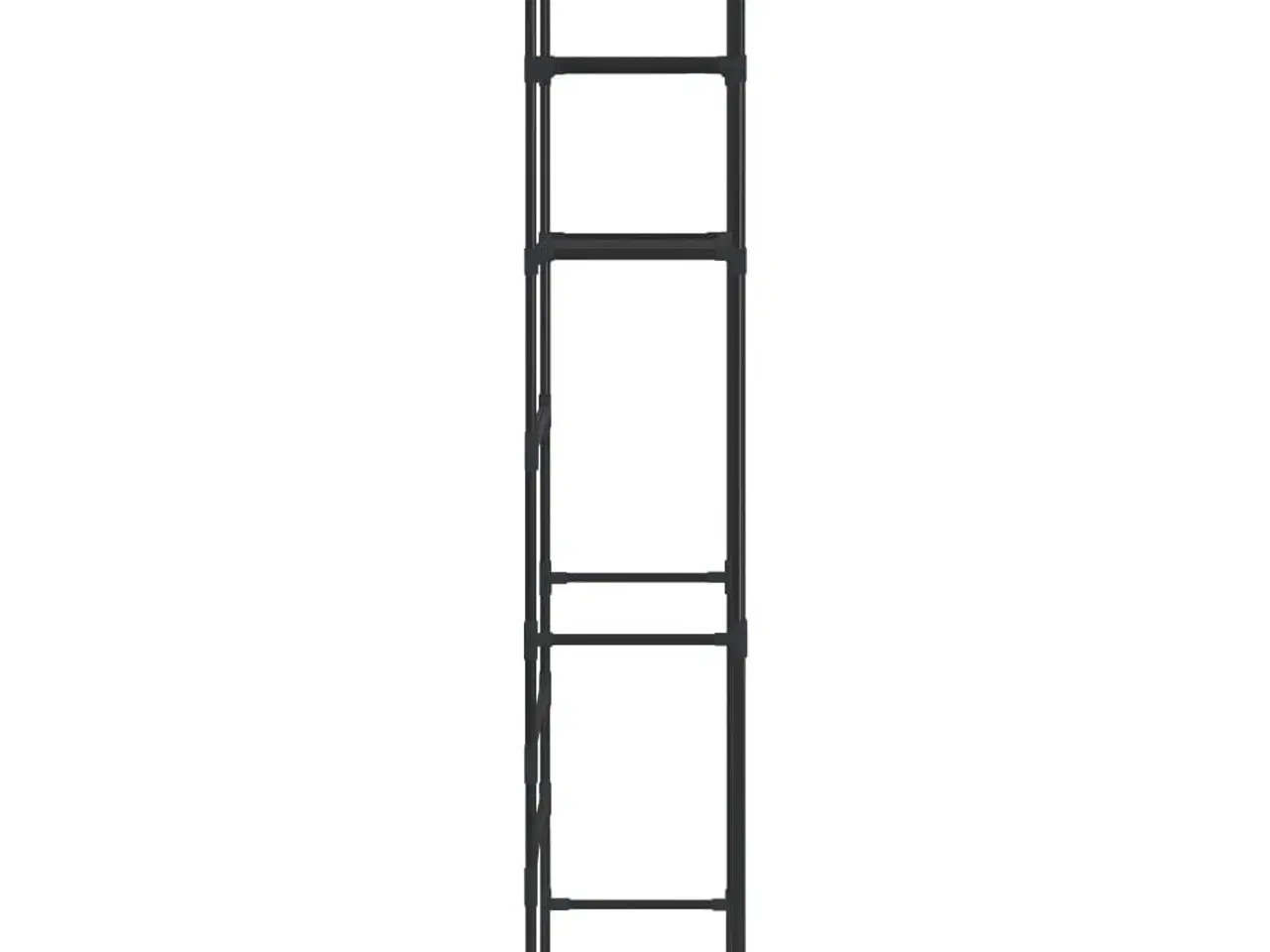 Billede 4 - Opbevaringsstativ med 3 hylder 53x28x169 cm sort