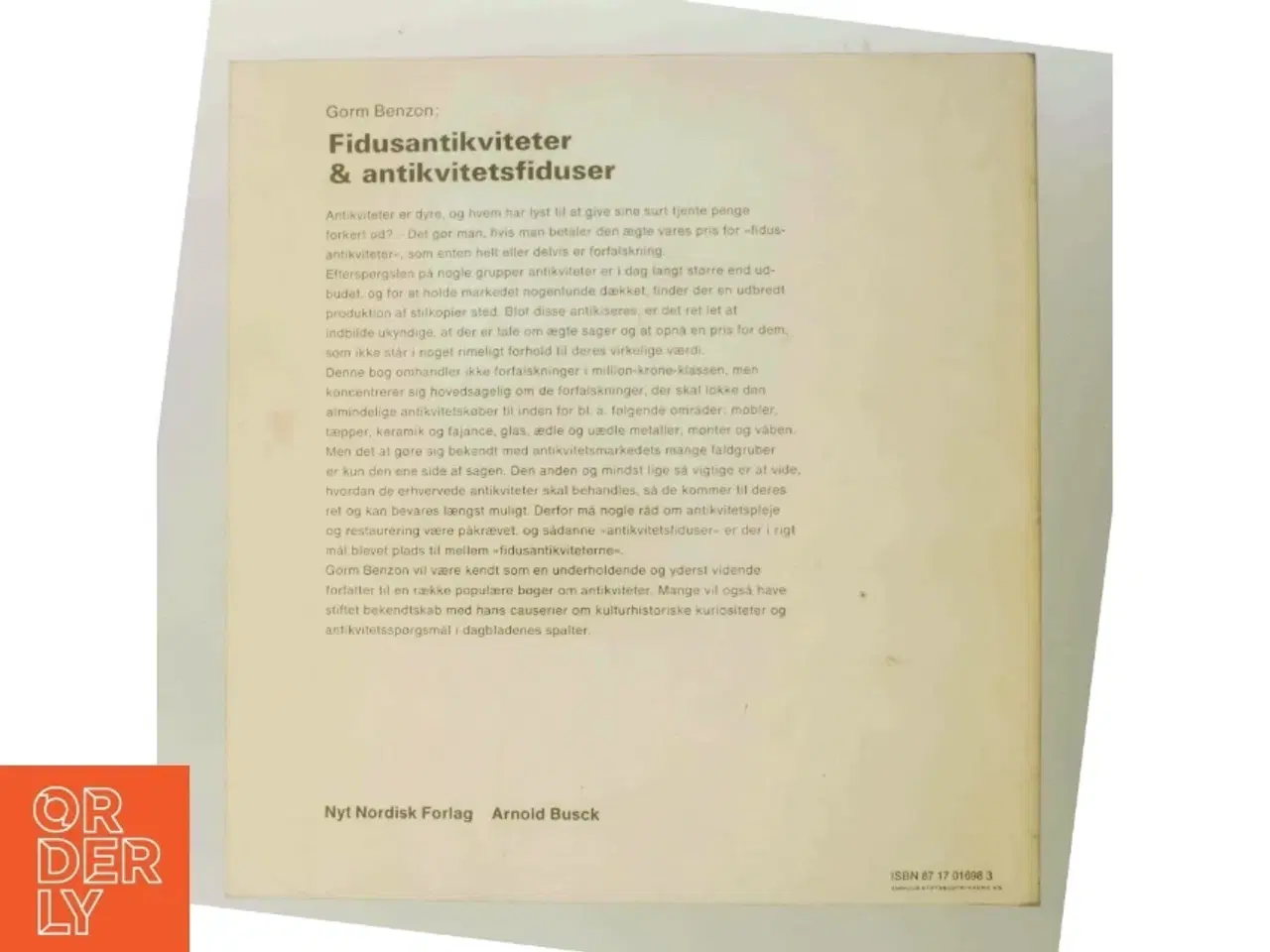 Billede 3 - Fidusantikviteter & Antikvitetsfiduser af Gorm Benzon (Bog)